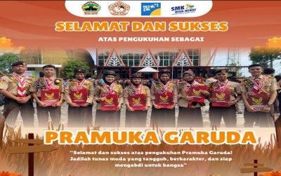 Inspiratif! Anggota Pramuka SMKN 2 Demak Resmi Dilantik Menjadi Pramuka Garuda