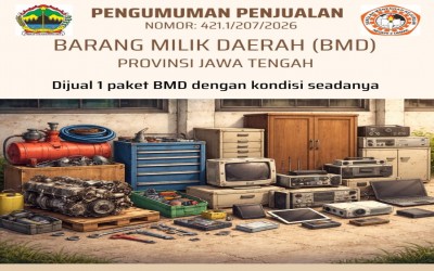 Pengumuman Penjualan Barang Milik Daerah (BMD) Tahun 2026